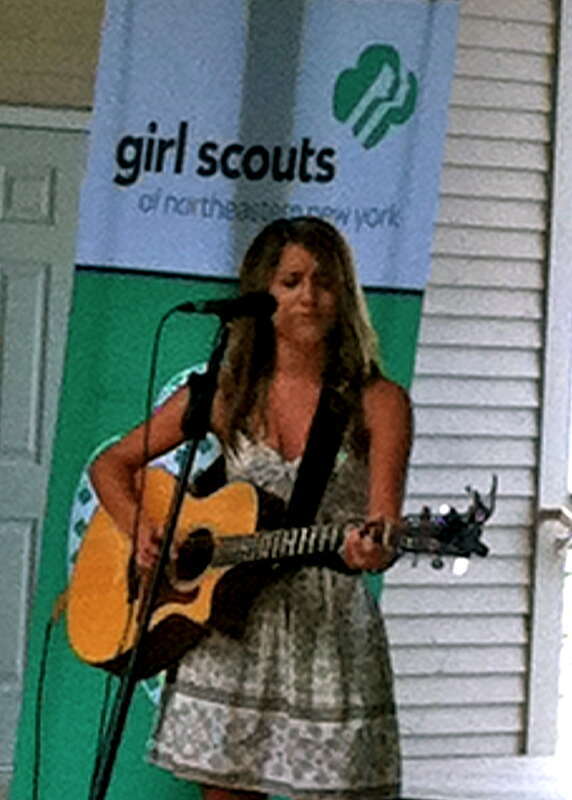 Veronica performing for Girl Scouts