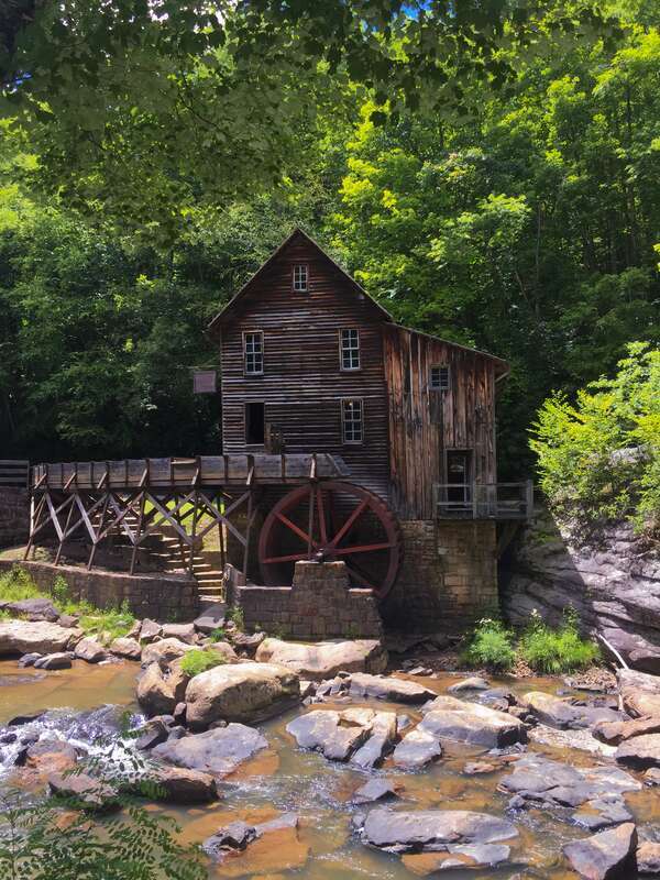 This is the Glade Creek Grist Mill in Babcock State Park, WV.