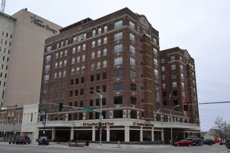 Hotel Kansan in Topeka, Kansas. Part of the South Kansas Avenue Commercial Historic District
