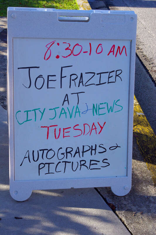 Joe Frazier at Beaufort, SC's City Java &amp;amp; News