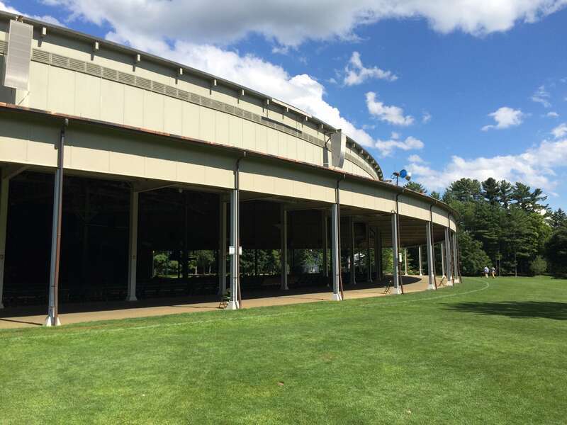 The Koussevitzky Music Shed at Tanglewood, summer home of the Boston Symphony Orchestra, was designed by Eliel Saarinen and opened in 1938.
