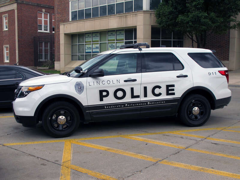 Photo of a Lincoln Police SUV; of the Lincoln Police Department in Lincoln, Nebraska. Photo was taken in the south parking lot of Park Middle School, 855 S. 8th Street in Lincoln.