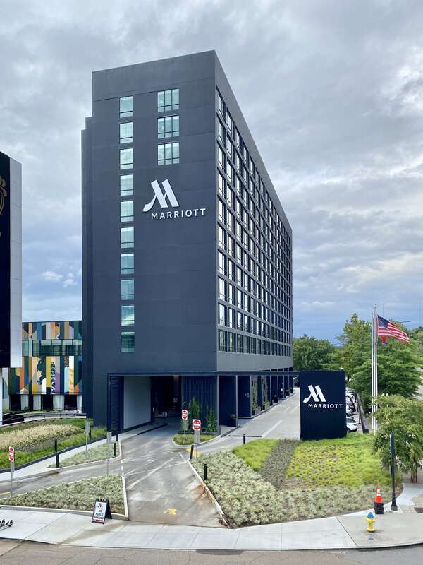 Built for the 1982 World’s Fair, these modernist hotel towers were originally built as an office tower and a Holiday Inn Hotel, which functioned in this capacity until the late 2010s without many changes.  However, as time passed and the buildings