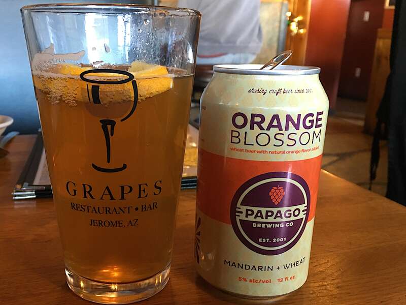 A fine Phoenix brew served at Grapes Restaurant &amp;amp; Bar in Jerome, AZ.