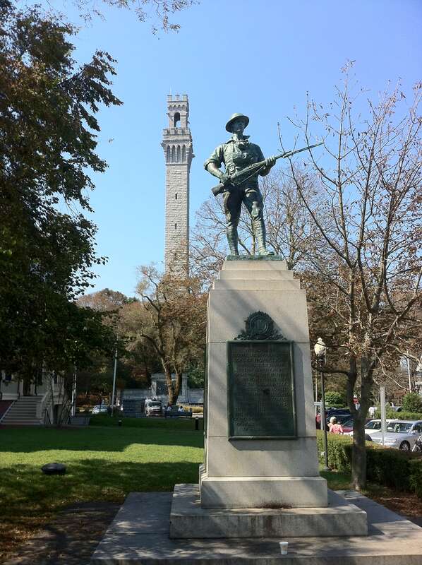 This monument records the devotion of the sons of Provincetown who gave their service to their country in the great world war of 1917-1918. In the hour of need they made the supreme gift going to meet toil, privation, suffering and death with steady