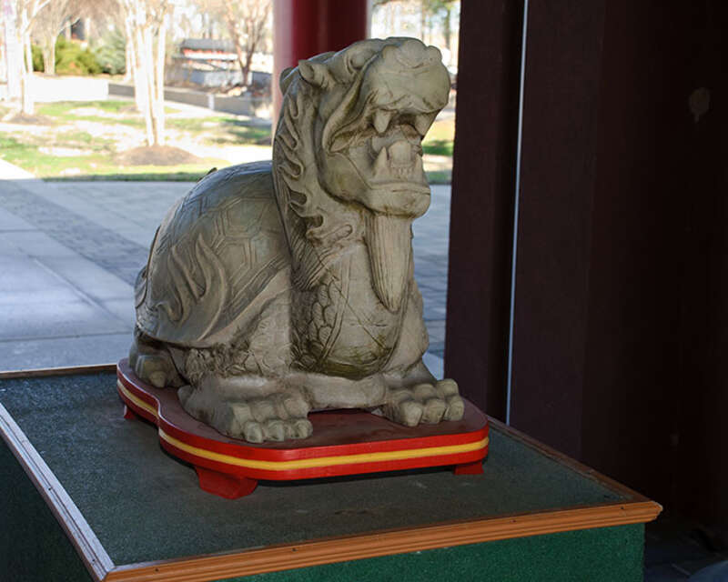 Sculpture at Forbidden Gardens in Katy, TX