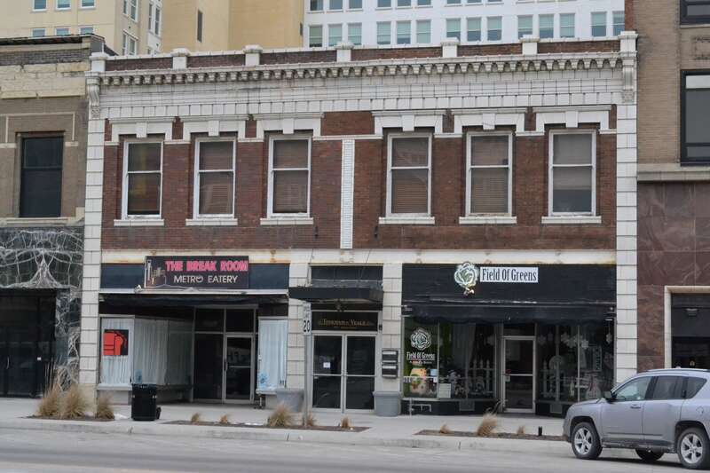 Tinkham Veale Building in Topeka, Kansas. Listed on the National Register of Historic Places.