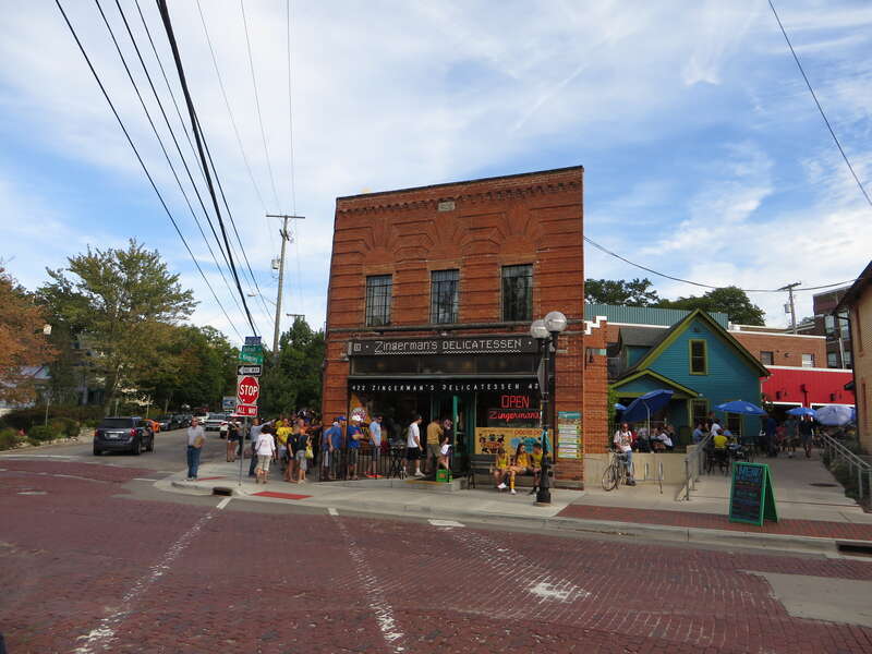 Zingerman's, or Zingerman's Community of Businesses, is a gourmet food business group headquartered in Ann Arbor, Michigan, USA. The original business and current flagship operation is Zingerman's Delicatessen.
Starting from the original deli,