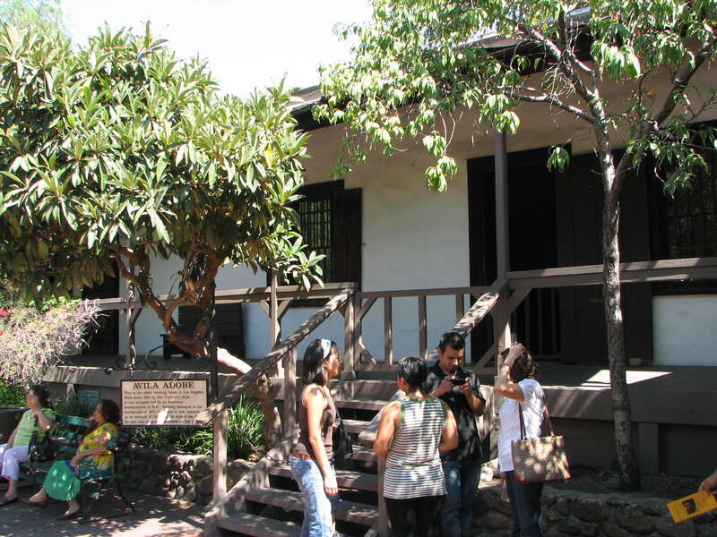 Avila Adobe, Olvera Street, Los Angeles, California, USA