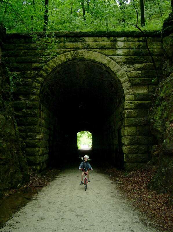 Boy on Katy Trail, Rocheport, Missouri