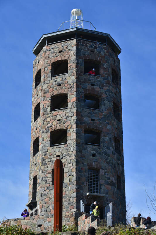 The recently-refurbished Enger Observation Tower in Enger Park, Duluth.
