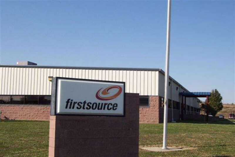 This is one of the welcoming signs for Firstsource Solutions in the Fort Scott, Kansas.