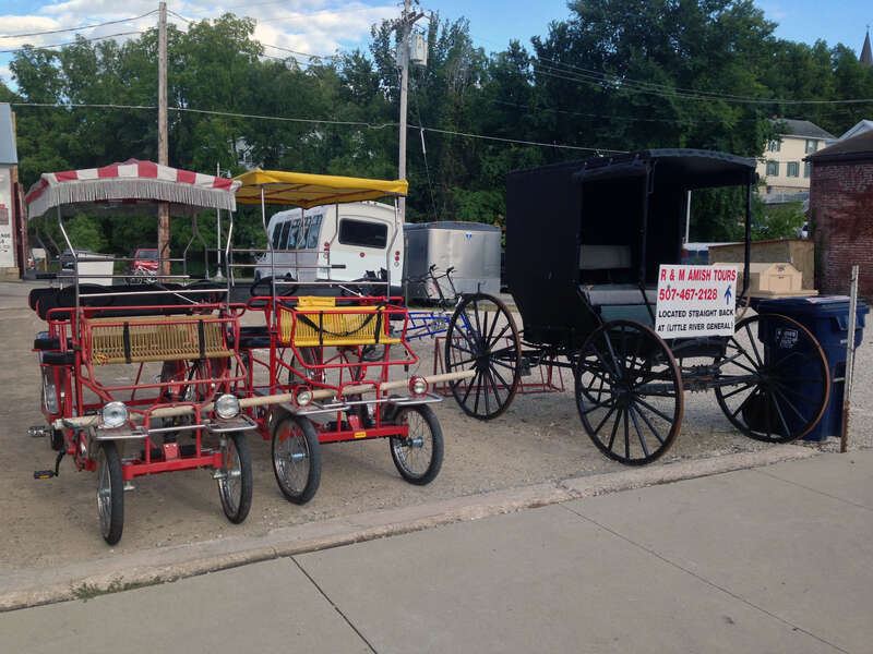 Tour transportation options. Lanesboro, Minnesota, United States.