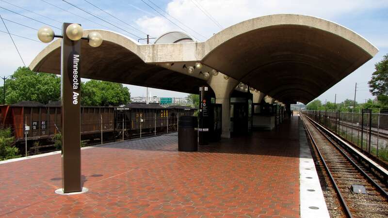 Minnesota Avenue station, facing outbound.

Ben Schumin is a professional photographer who captures the intricacies of daily life.  This image may be used under Creative Commons Attribution-ShareAlike 2.0.  Please provide artist attribution, as well