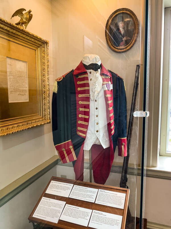 Newport Artillery Company Uniform at the Museum of Newport History