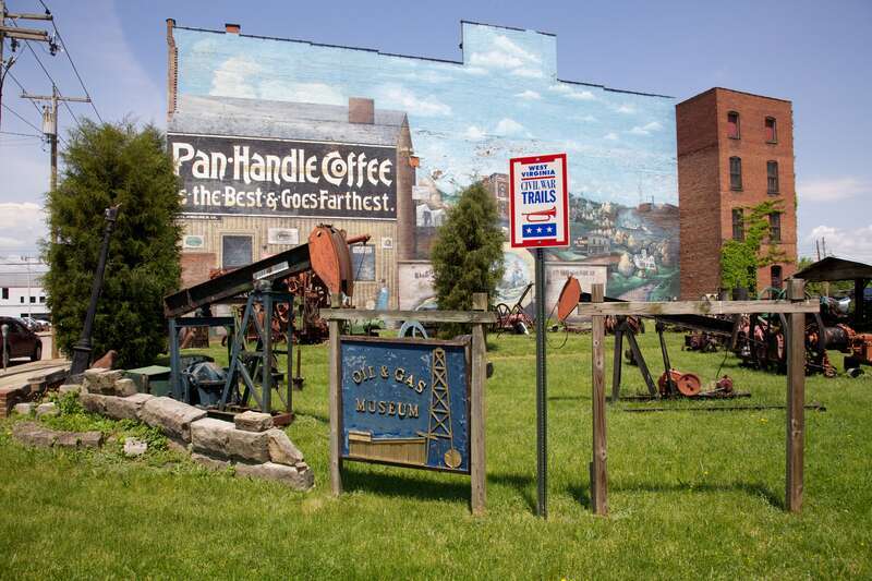 Side of the Oil &amp;amp; Gas Museum in Parkersburg, West Virginia