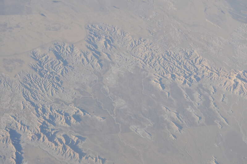 South Dakota SR 240 &amp;amp; Big Foot Pass Road, South Dakota, USA.