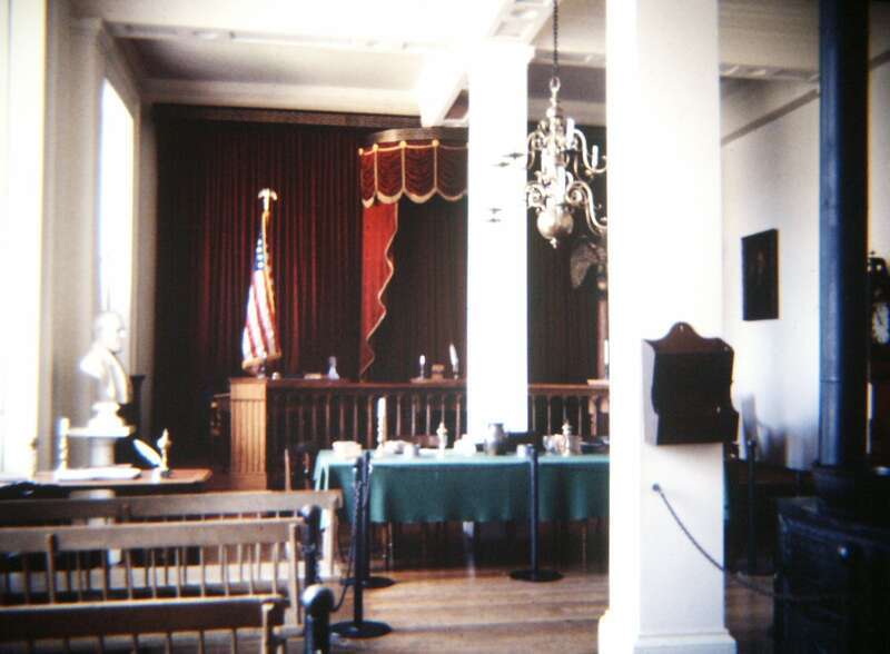 Springfield, Illinois, where Lincoln practiced law and served in legislature, digital copy of slide. Complete indexed photo collection at WorldHistoryPics.com.