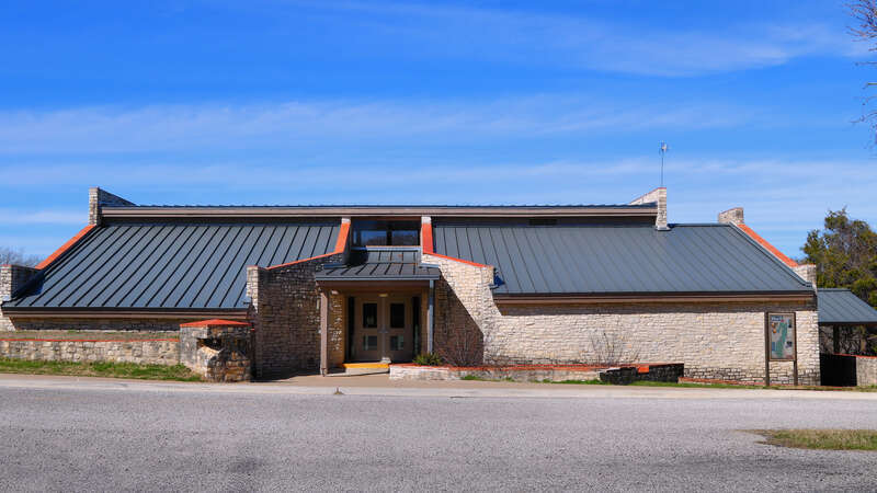 The Smith Visitor Center in McKinney Falls State Park in Austin, Texas, United States.
