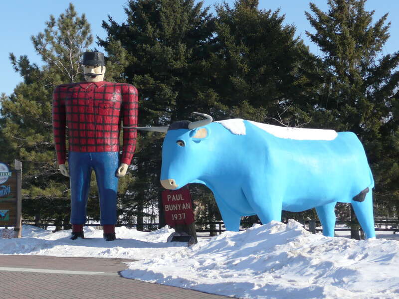 Paul Bunyan and Babe the Blue Ox, 3rd St. and Bemidji Ave. Bemidji