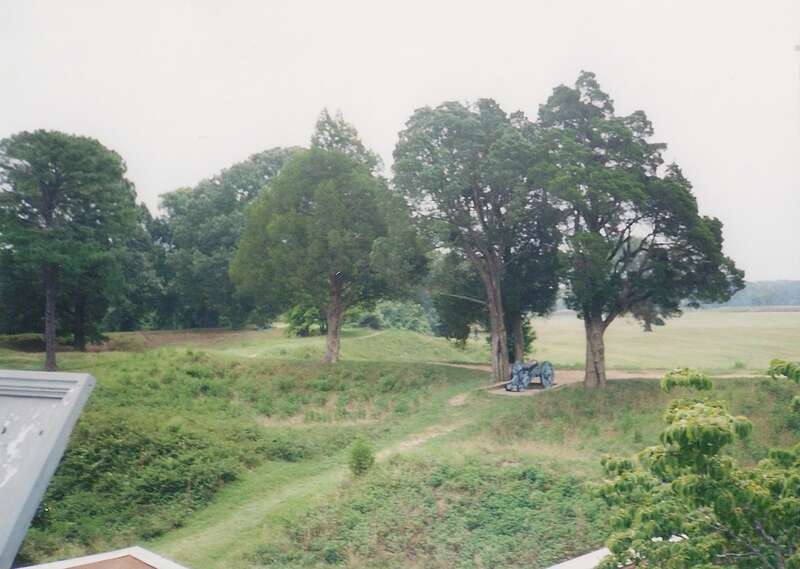 The Yorktown Battlefield in Yorktown, Virginia (United States).