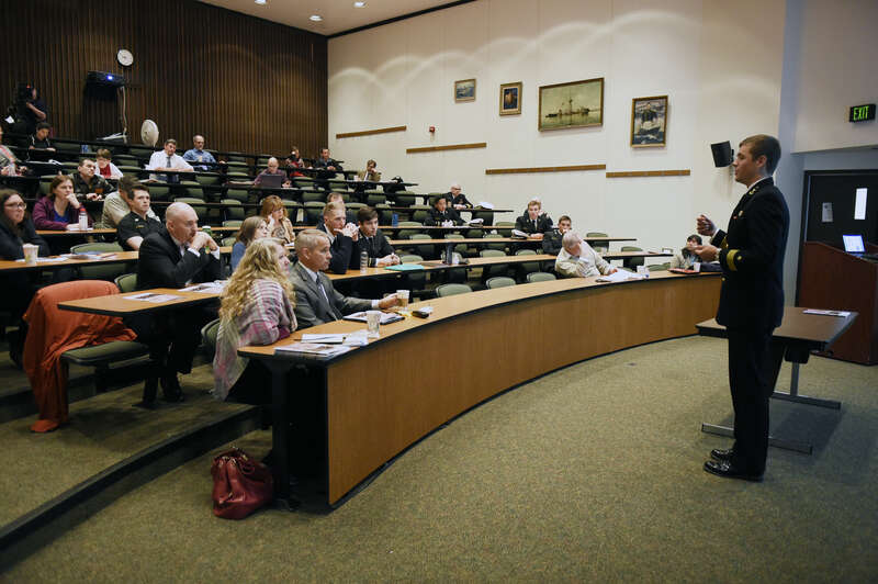 Midshipman 1st Class Thomas Wester talks about his research on mathematical modeling: immune system dynamics in the presence of cancer and immunodeficiency in vivo, during a 2016 Trident Scholar presentation held at the United States Naval Academy.