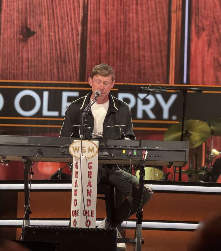 Ashley Gorley performing at &quot;Belmont At The Opry&quot; at the Grand Ole Opry on Tuesday, April 9th, 2024.