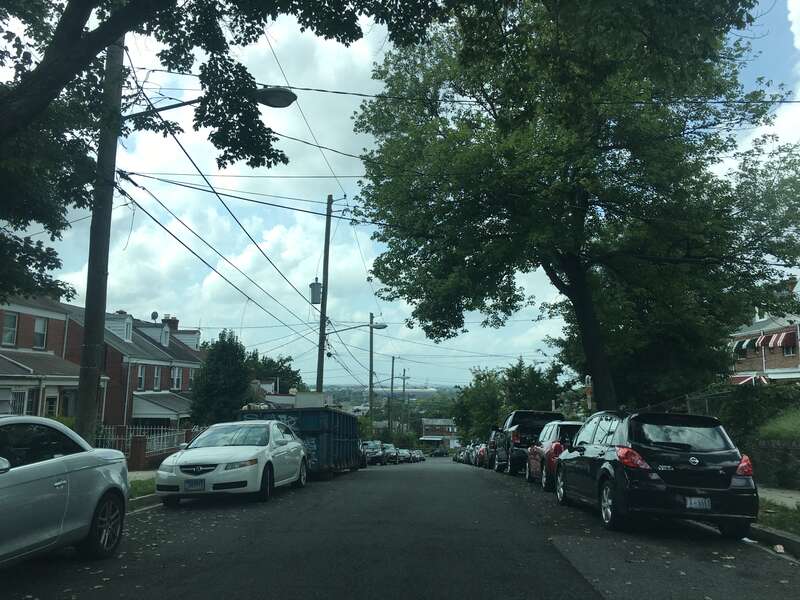 Benning neighborhood at the intersection of 40th St and Ames St. NE, September 2018
