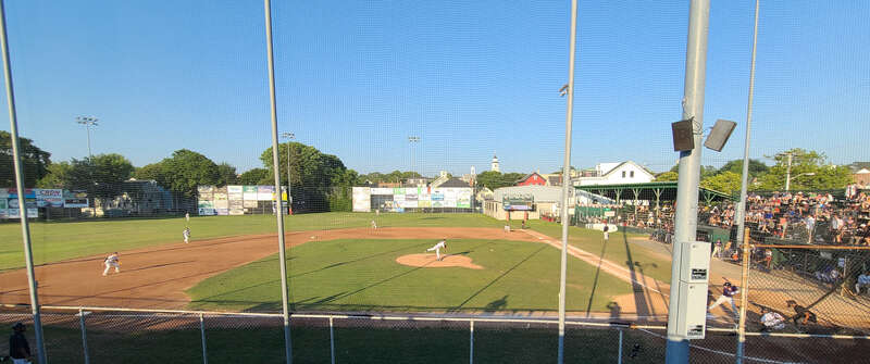 Newport Gulls of the NECBL playing at Cardines Field in Newport, Rhode Island