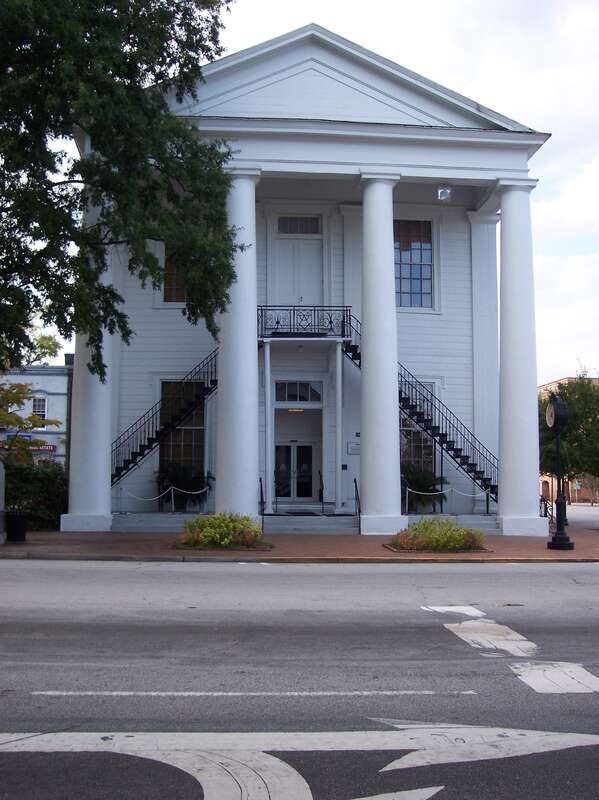 Historical town hall in downtown Cheraw, South Carolina