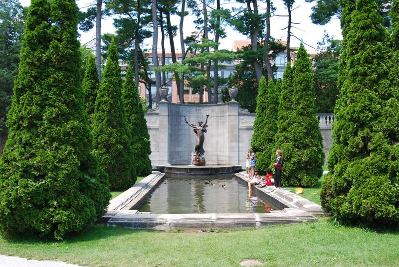 Fountain in Congress Park in Saratoga Springs, New York, United States