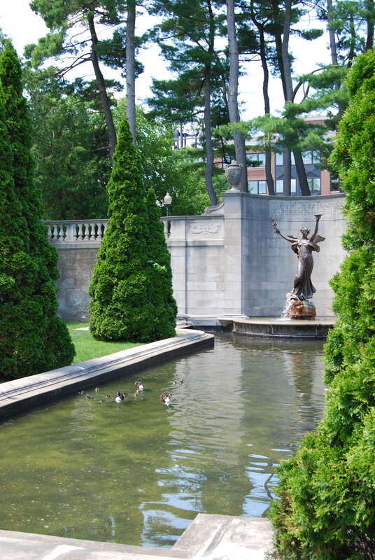 Fountain in Congress Park in Saratoga Springs, New York, United States