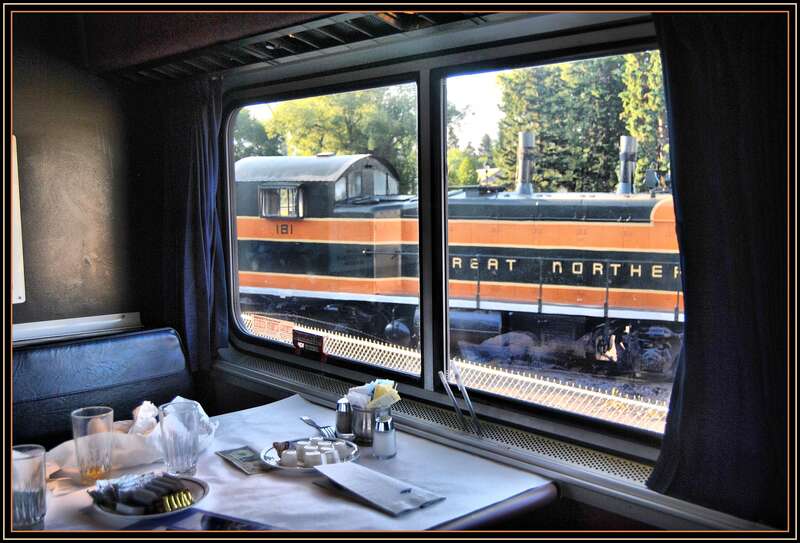 Eastbound Empire Builder:Whitefish Montana :