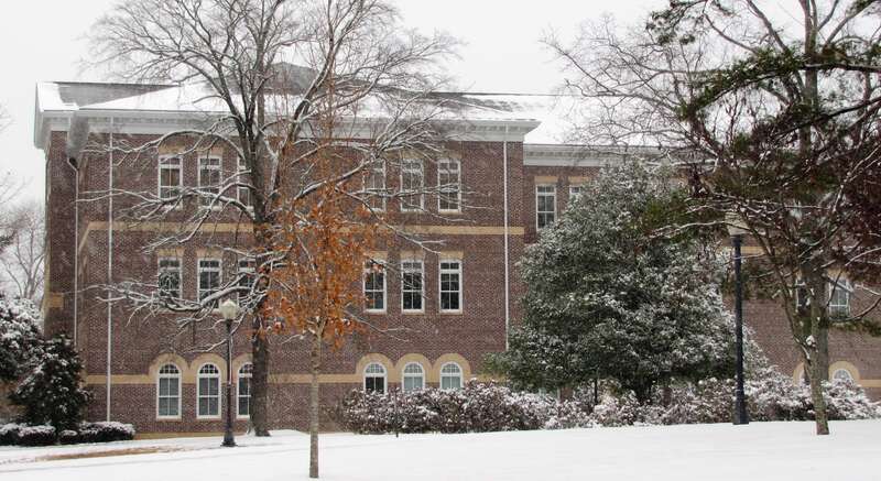 Fayerweather Science Hall at Maryville College in Maryville, Tennessee, USA.  Built in 1898 and designed by noted architectural firm Baumann Brothers, Inc., this building is now a contributing property in the NRHP-listed Maryville College Historic