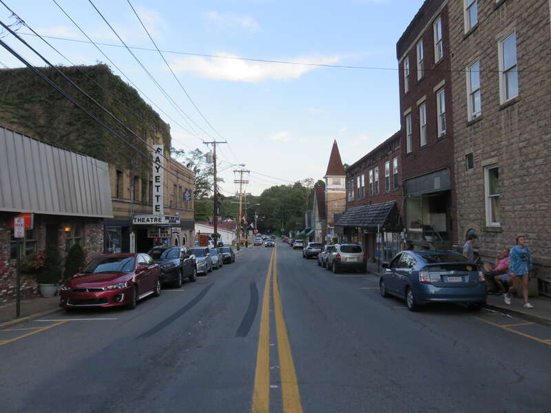 Fayetteville Historic District in Fayetteville, West Virginia in 2021