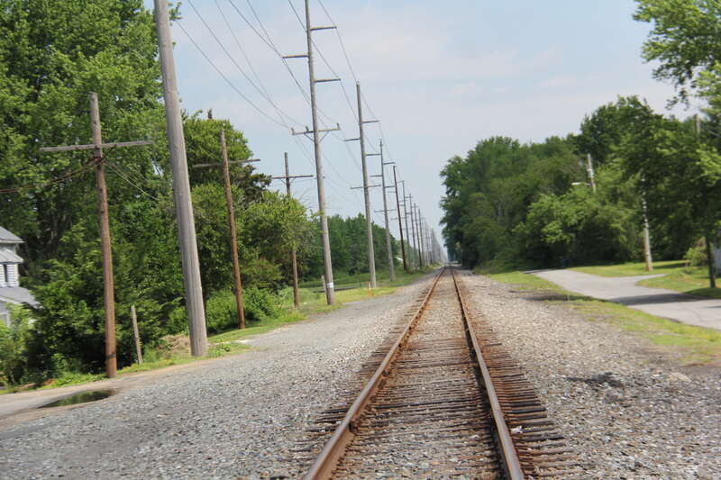 Railroad tracks in Greenwood, Delaware
