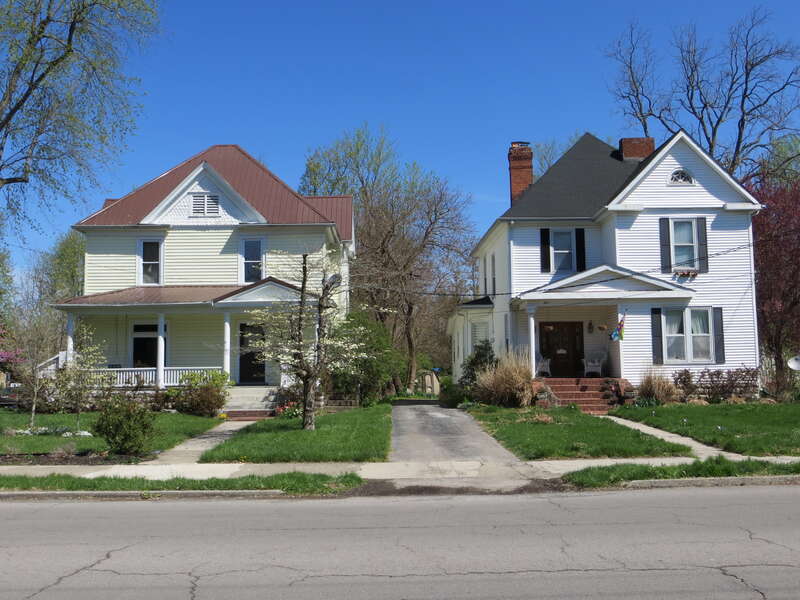 American foursquare house and neighbor in East Main Street Historic District, Danville, Kentucky, USA 





This is an image of a place or building that is listed on the National Register of Historic Places in the United States of America. Its