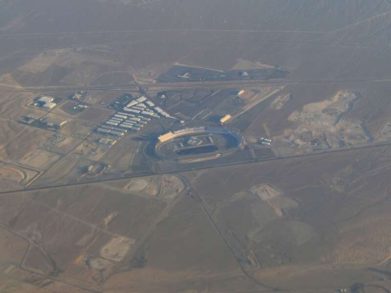 Las Vegas Motor Speedway, located in Clark County, Nevada about 15 miles northeast of the Las Vegas Strip, is a 1,200-acre (490 ha) complex of multiple tracks for automobile racing. It is home to the NASCAR Sprint Cup Series Kobalt Tools 400. The