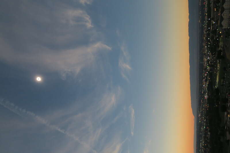 Wide angle with Canon G7X. Casper ahead and Casper Mountain.