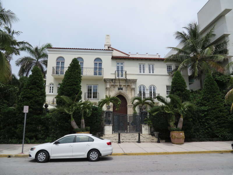 Versace Mansion, 1116 Ocean Drive, Miami Beach, Florida in the South Beach neighborhood.