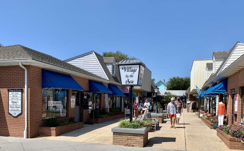 The Village by the Sea shopping area in Rehoboth Beach, Delaware.