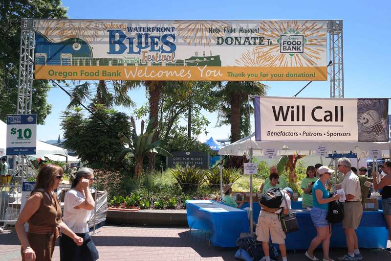 A view of the 28th annual, 2015 Waterfront Blues Festival in Portland, Oregon
