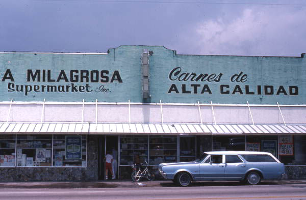 Local call number: FS80127A

Title: &quot;La Milagrosa Supermarket&quot; in Little Havana - Miami

Date: ca. 1978

Physical descripton: 1 slide - col.

Series Title: Folklife Collection

Repository:  State  Library and Archives of Florida, 500 S. Bronough St.,