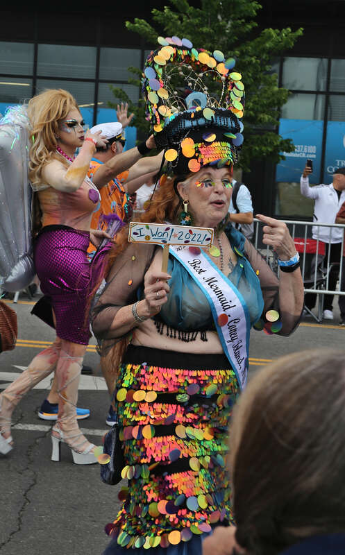 2023 Coney Island Mermaid Parade on Surf Avenue, Brooklyn, New York City, USA