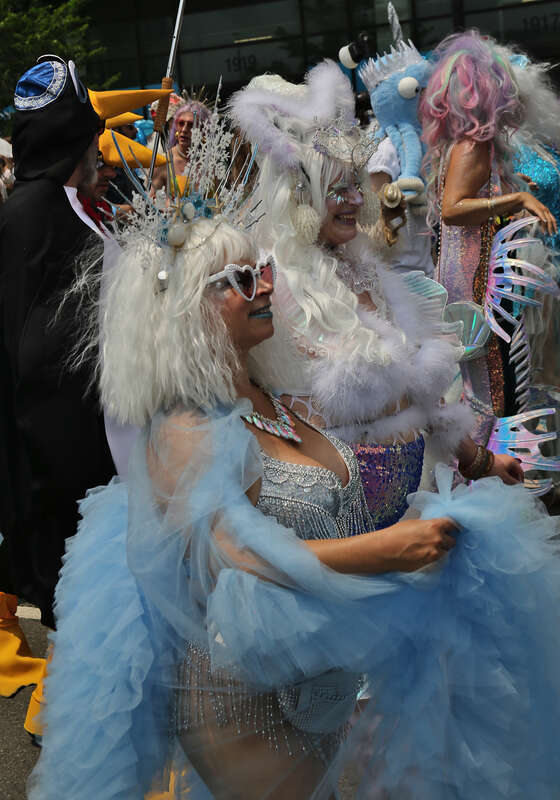 2023 Coney Island Mermaid Parade on Surf Avenue, Brooklyn, New York City, USA