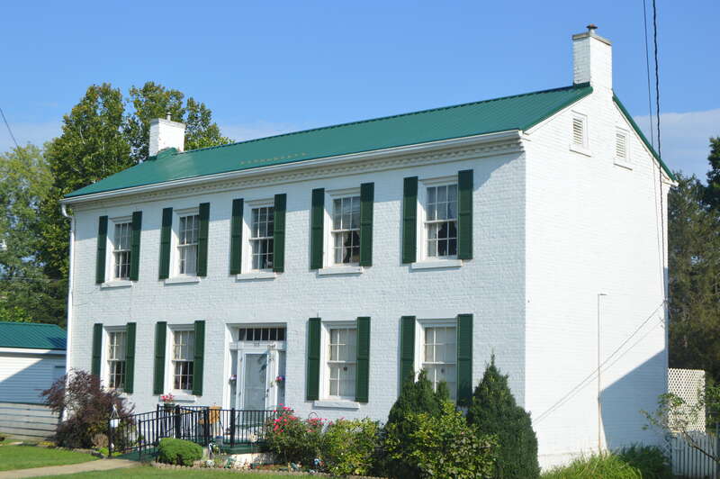 Front of the Armstrong House, located at 315 North Street in Ripley, West Virginia, United States.  Built in 1848, it is listed on the National Register of Historic Places.