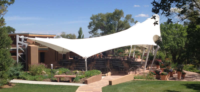 The Dapples Pavilion at The Santa Fe Opera functions as a season-long &quot;cantina&quot; for the opera company's season as well as being available to the audeince for Preview Buffet Dinners prior to evening performances