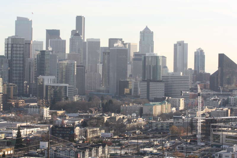 Downtown Seattle from Bhy Kracke Park