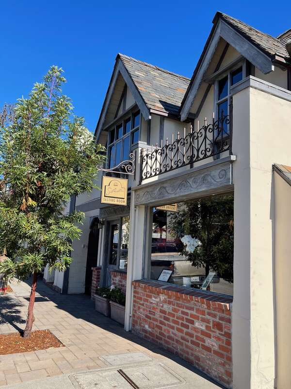 Photograph of the Enchanted Oaks Building in downtown Carmel-by-the-Sea, California.
