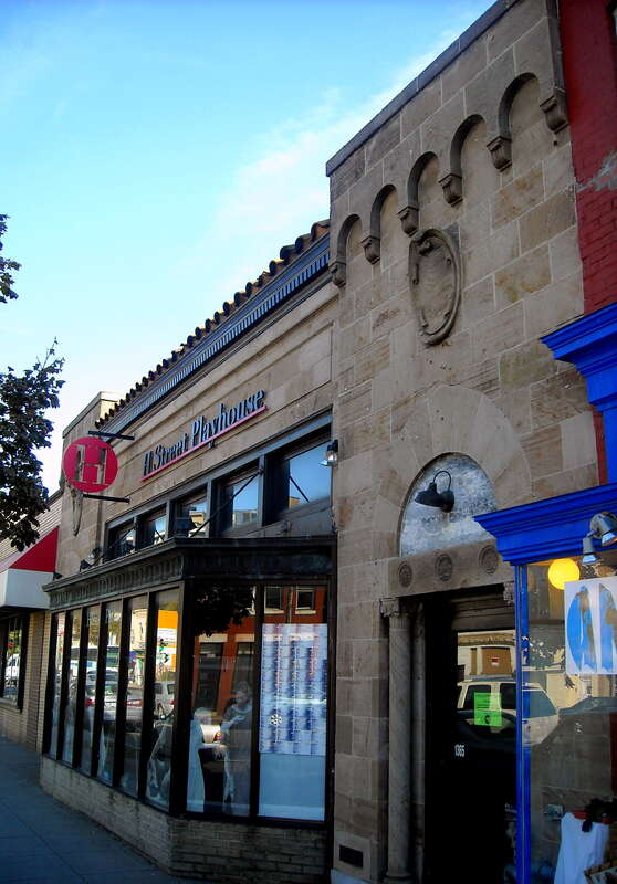 The H Street Playhouse, formerly known as the Plymouth Theatre and Mott Motors, located at 1365 H Street, NE in the Near Northeast neighborhood of Washington, D.C. Designed by the architectural firm Upman &amp;amp; Adams in 1928, the Romanesque building